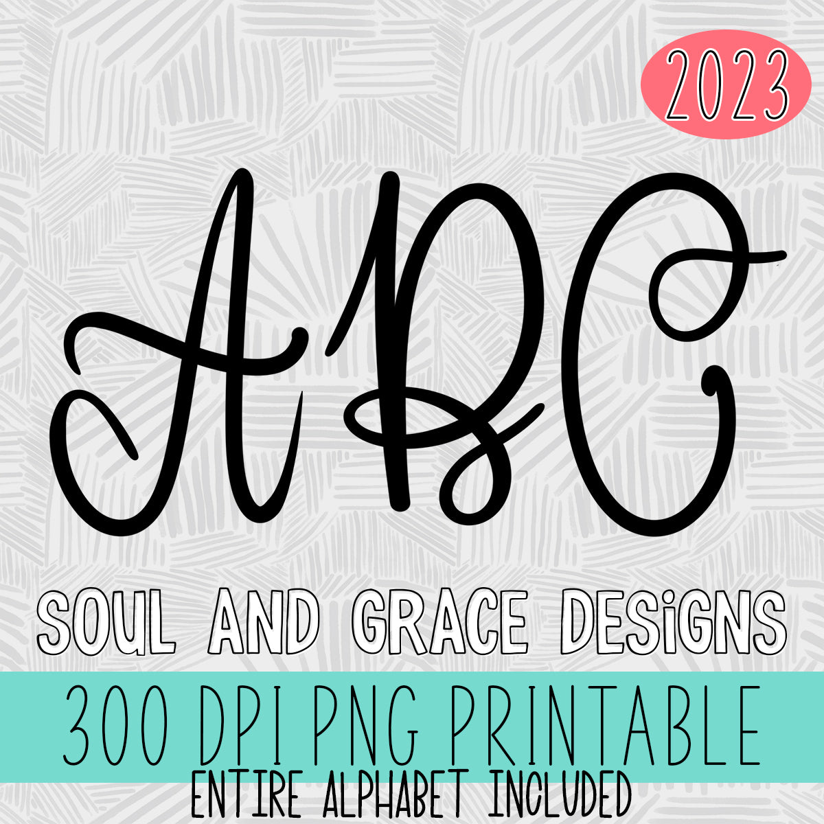 Spring Thoughts Handwritten Monogram Alphabet