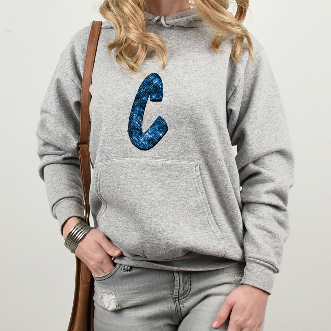 Navy Sparkle Alphabet