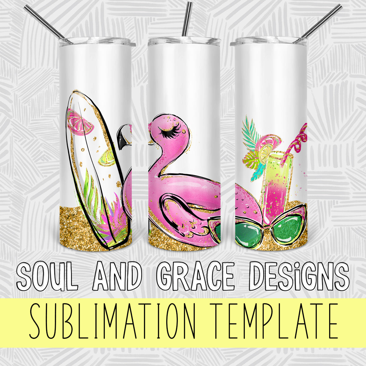 Vacay Tumbler Wrap Design
