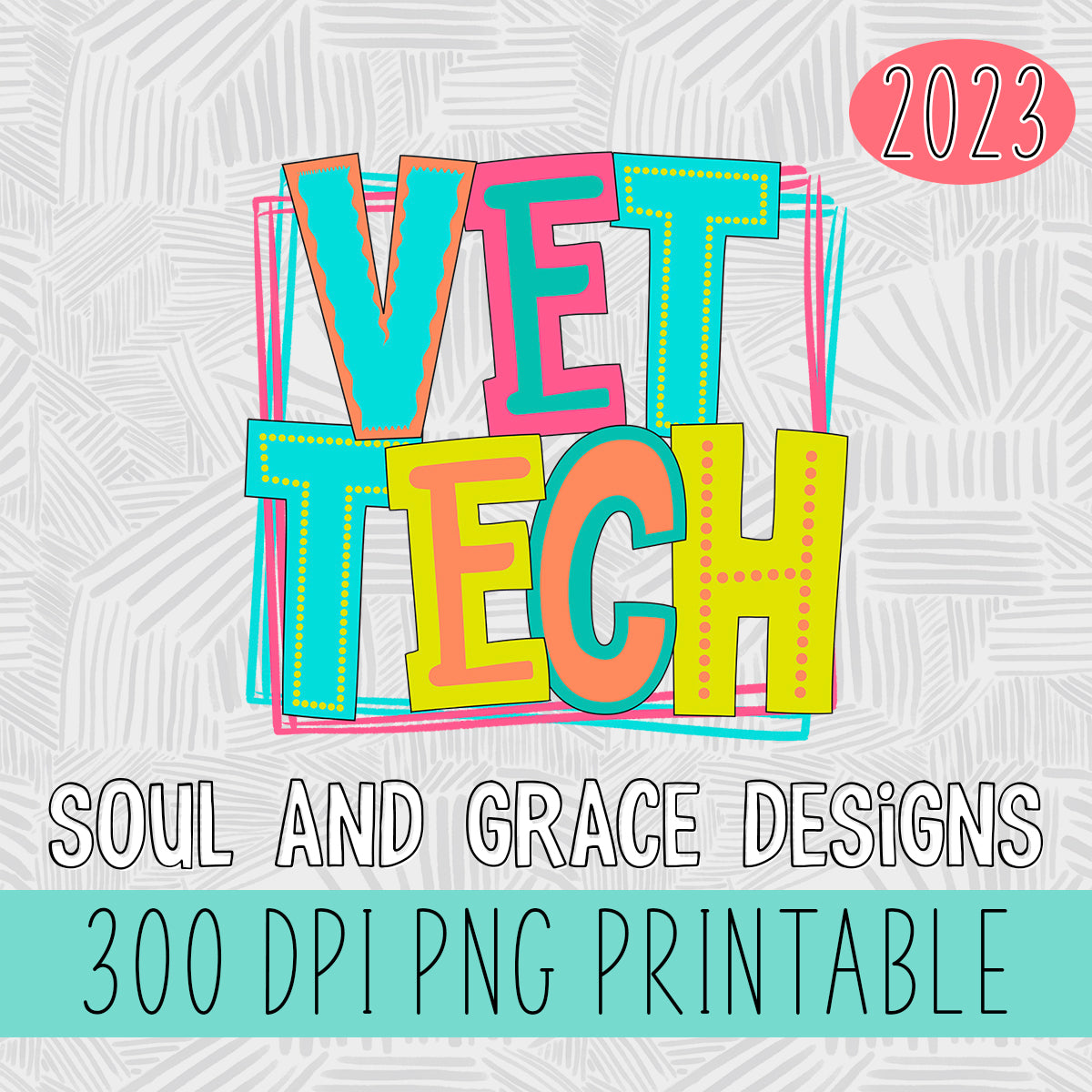 Vet Tech Bright Letters