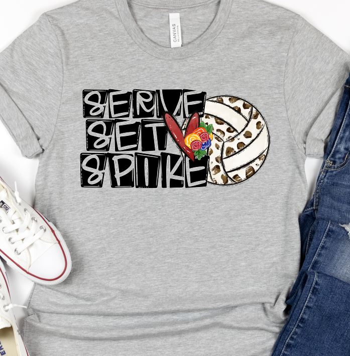 Set Serve Spike Volleyball