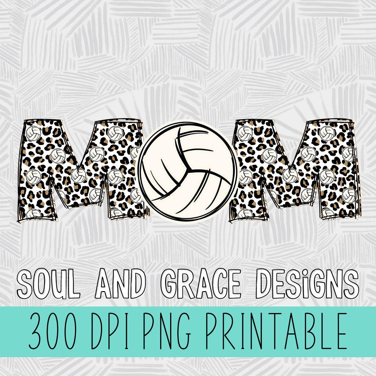 Leopard Volleyball Mom