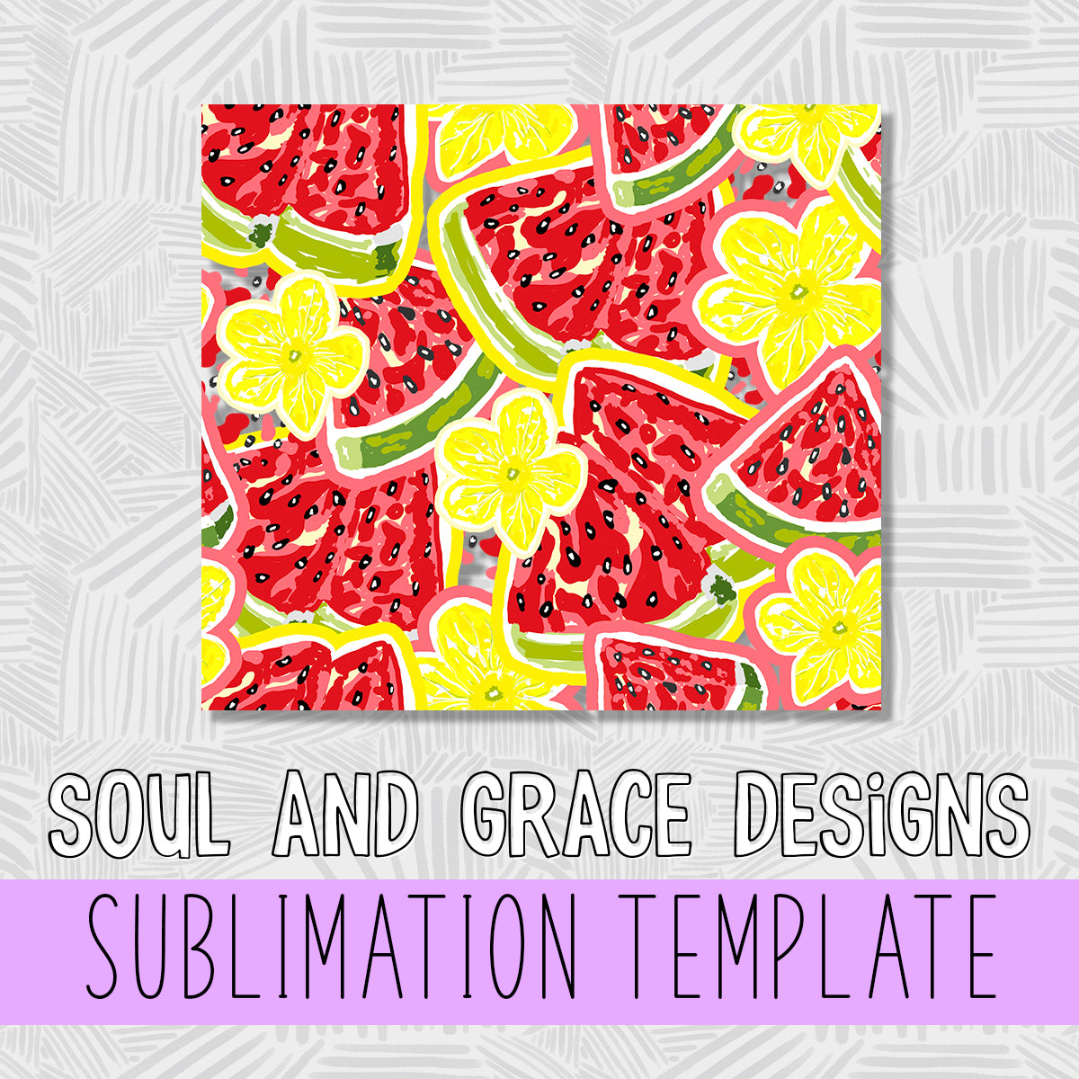 Watermelon Burst Tumbler Wrap Design