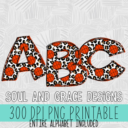 Leopard Basketball Alphabet