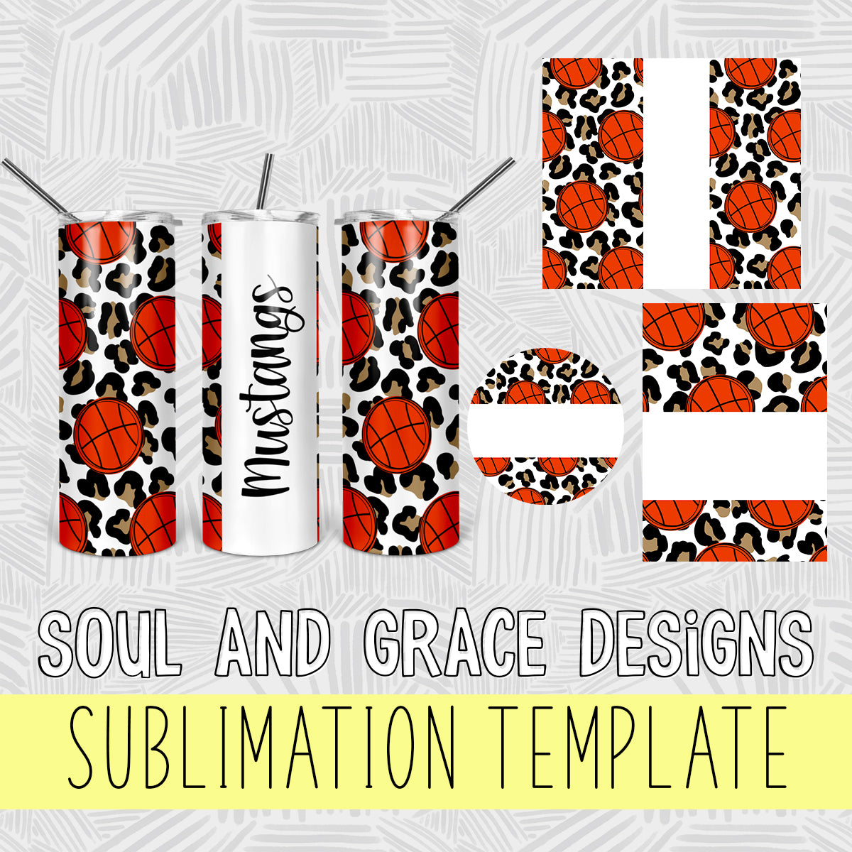 Basketball Leopard Sublimation Set