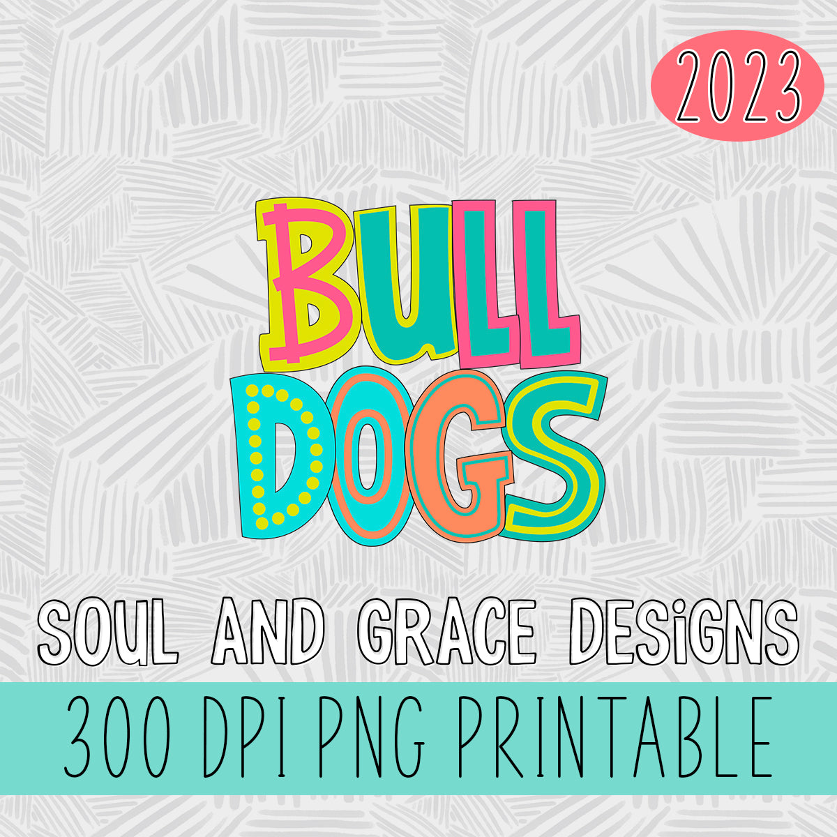 Bulldogs Bright Letters