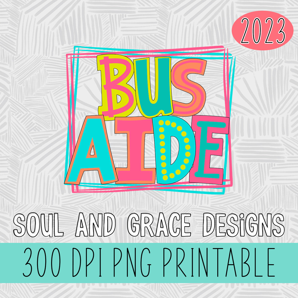 Bus Aide Bright Letters