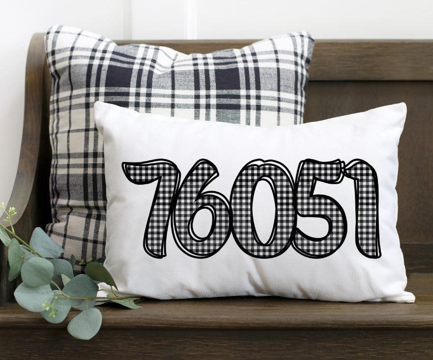 Farmhouse Gingham Number Set