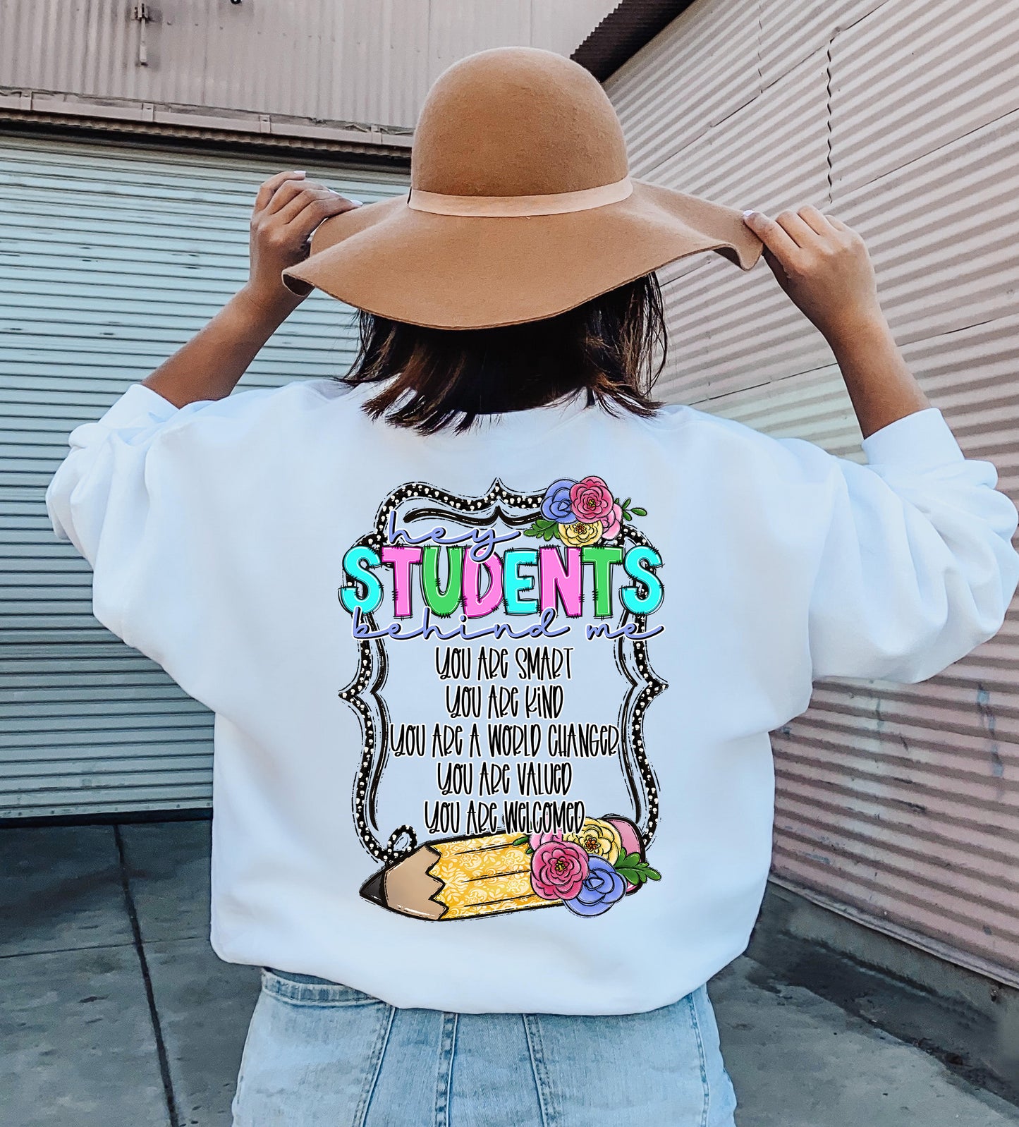 Dear Student Behind Me TEACHER VERSION Front & Back Design