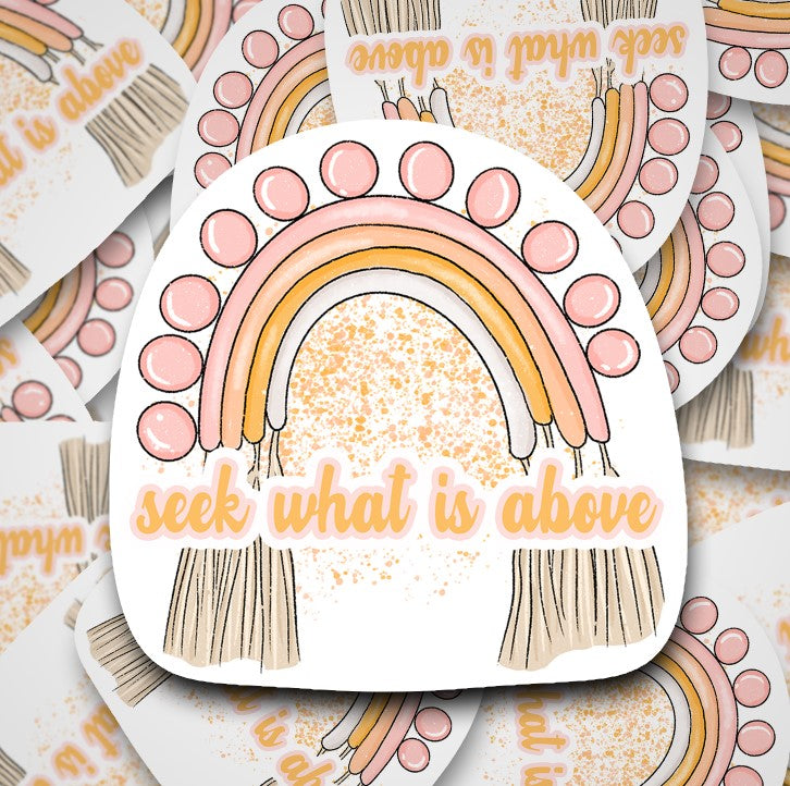 Seek What is Above Print & Cut Sticker
