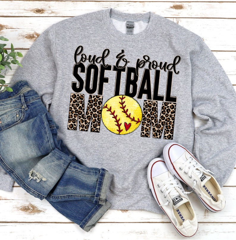 Loud and Proud Softball Mom