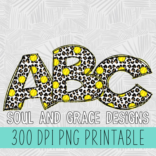 Leopard Softball Alphabet