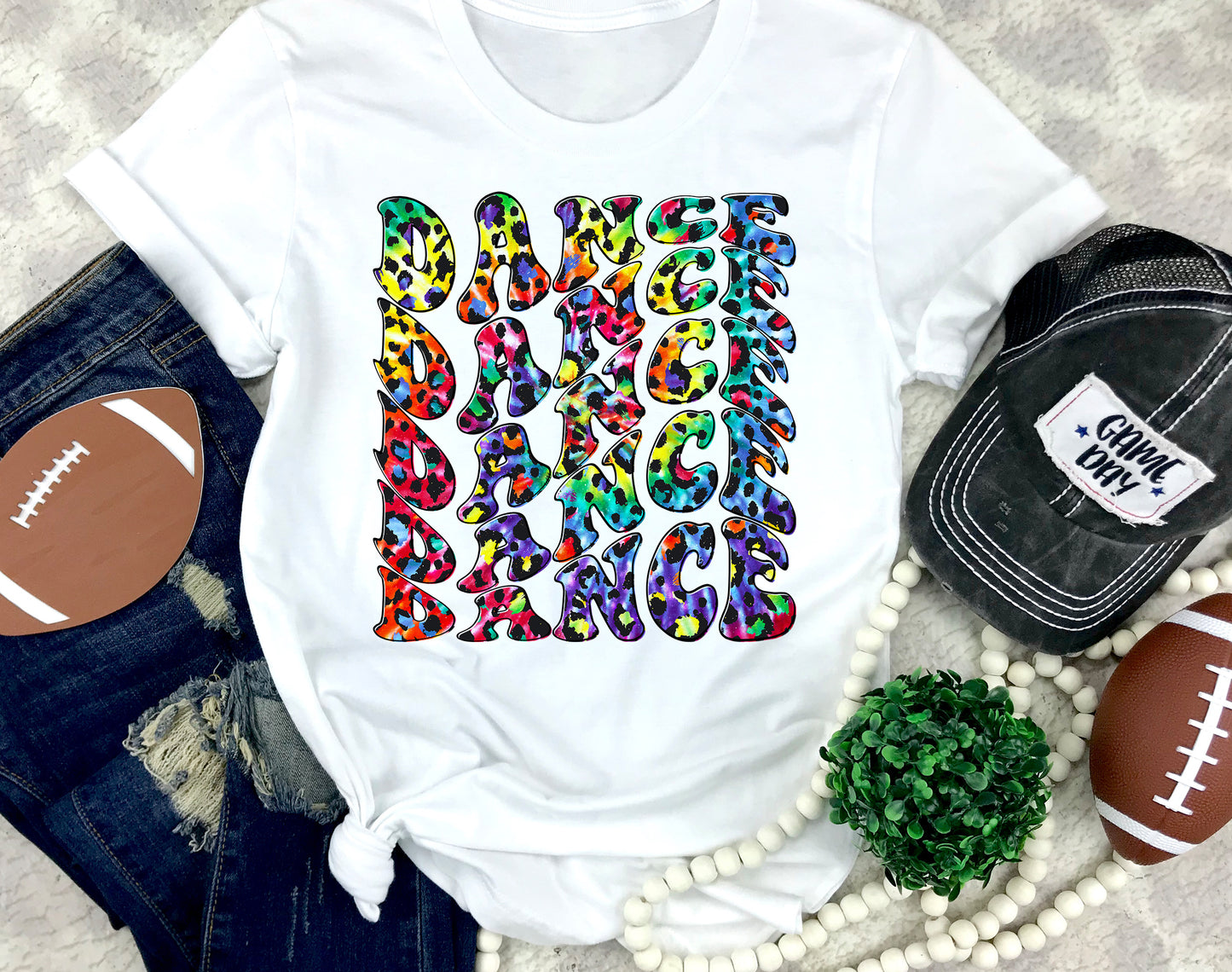 Tie Dye Leopard Dance Wave