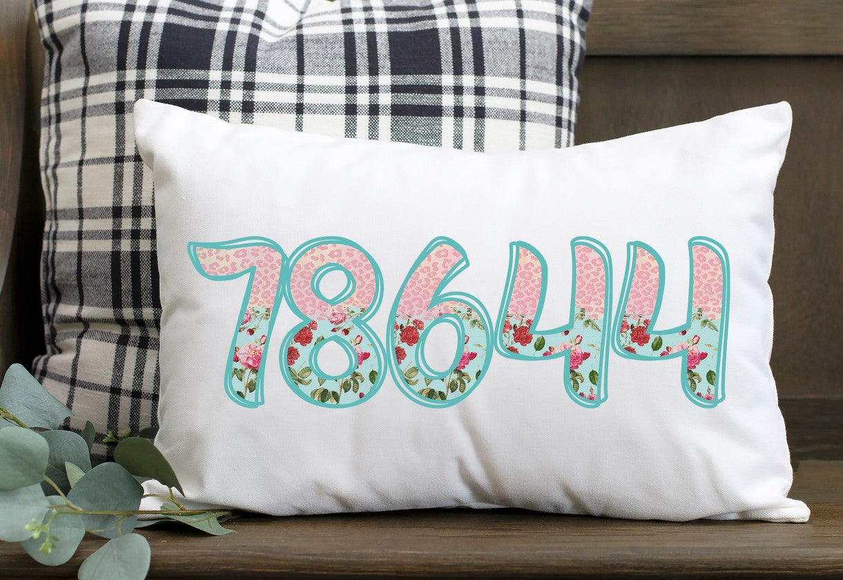 Vintage Leopard and Flowers Number Set