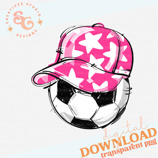 PINK PLAY BALL HAPPY FACE SOCCER