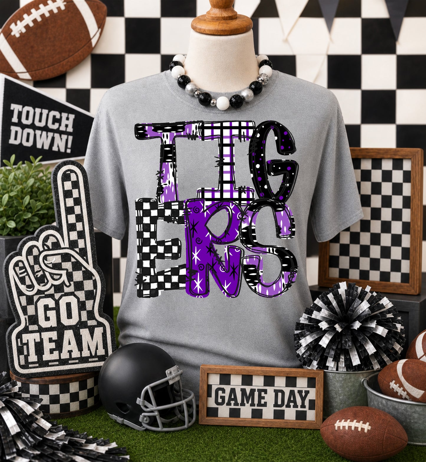 GAME DAY MASCOTS - PURPLE - CHOOSE YOUR MASCOT