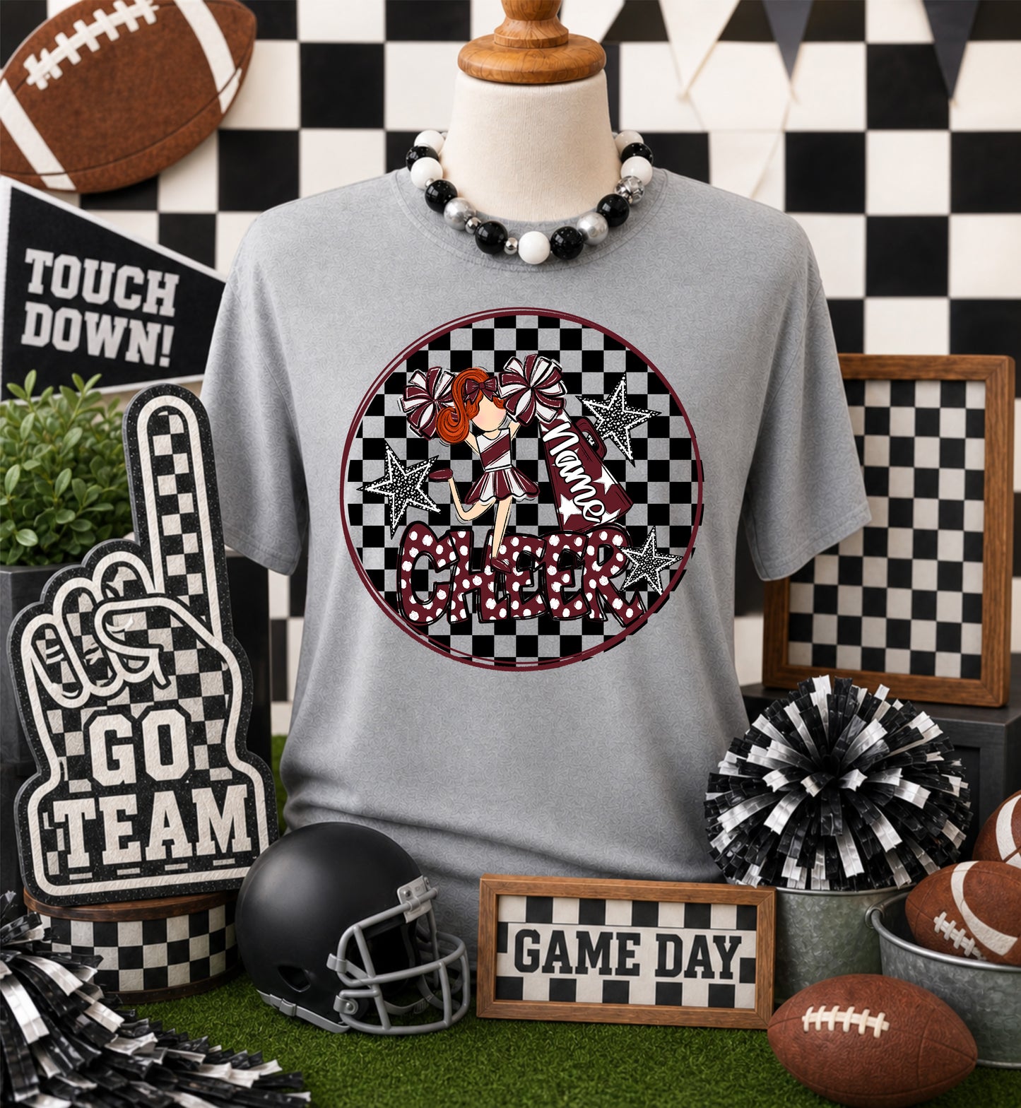 CHEERLEADER BAG TAGS - MAROON BUNDLE