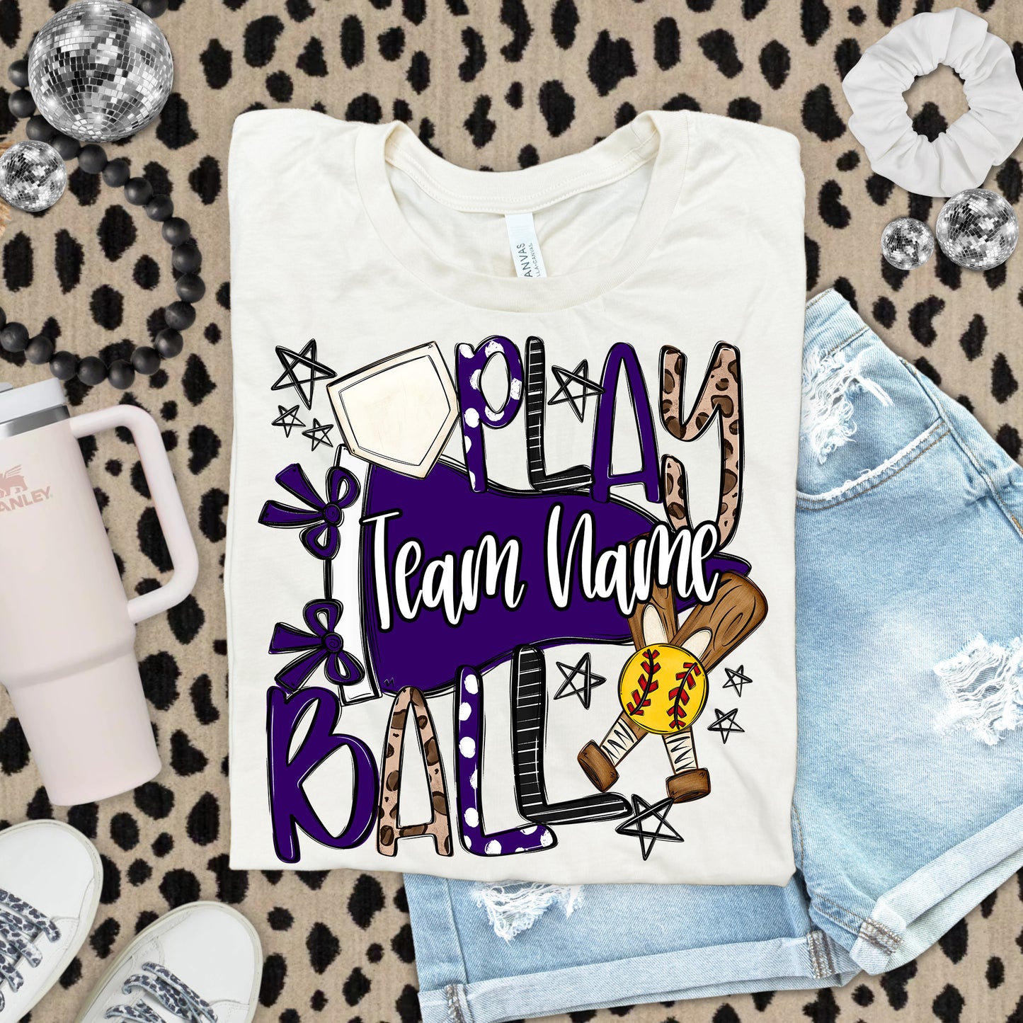 PLAY BALL - SOFTBALL - CHOOSE YOUR COLOR