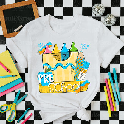 BACK TO SCHOOL BLUE PRESCHOOL