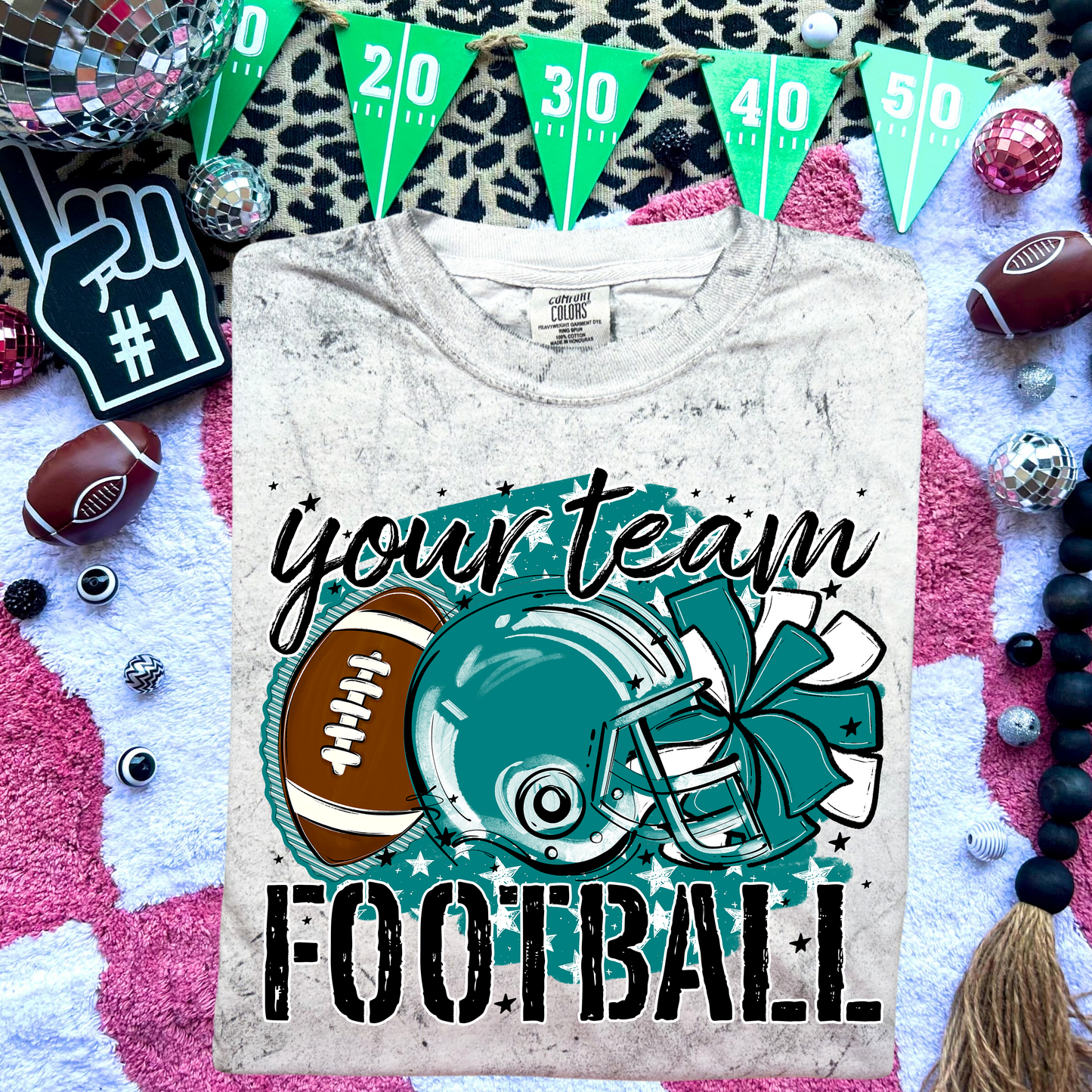STARS FOOTBALL TEAL