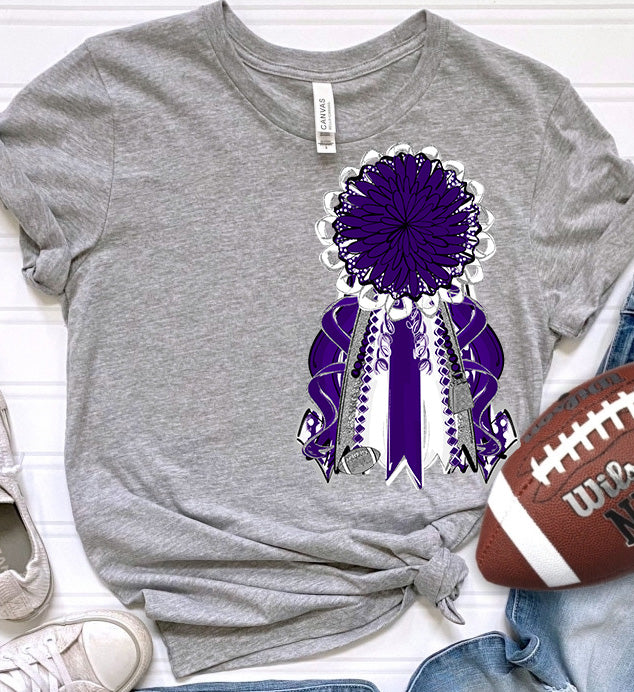 Mums the Word - Homecoming Mum - PURPLE SILVER