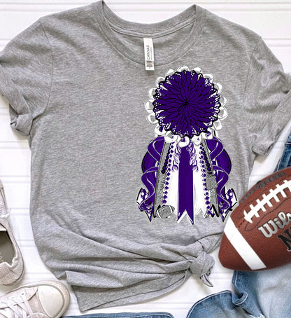 Mums the Word - Homecoming Mum - PURPLE SILVER