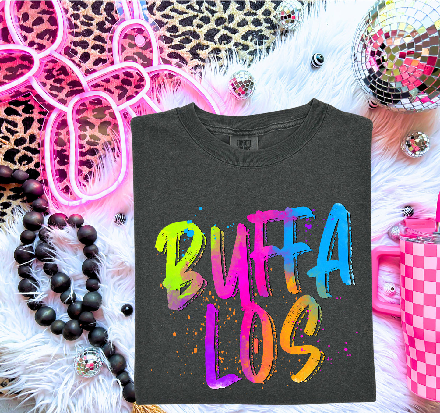 NEON MASCOTS Buffalos