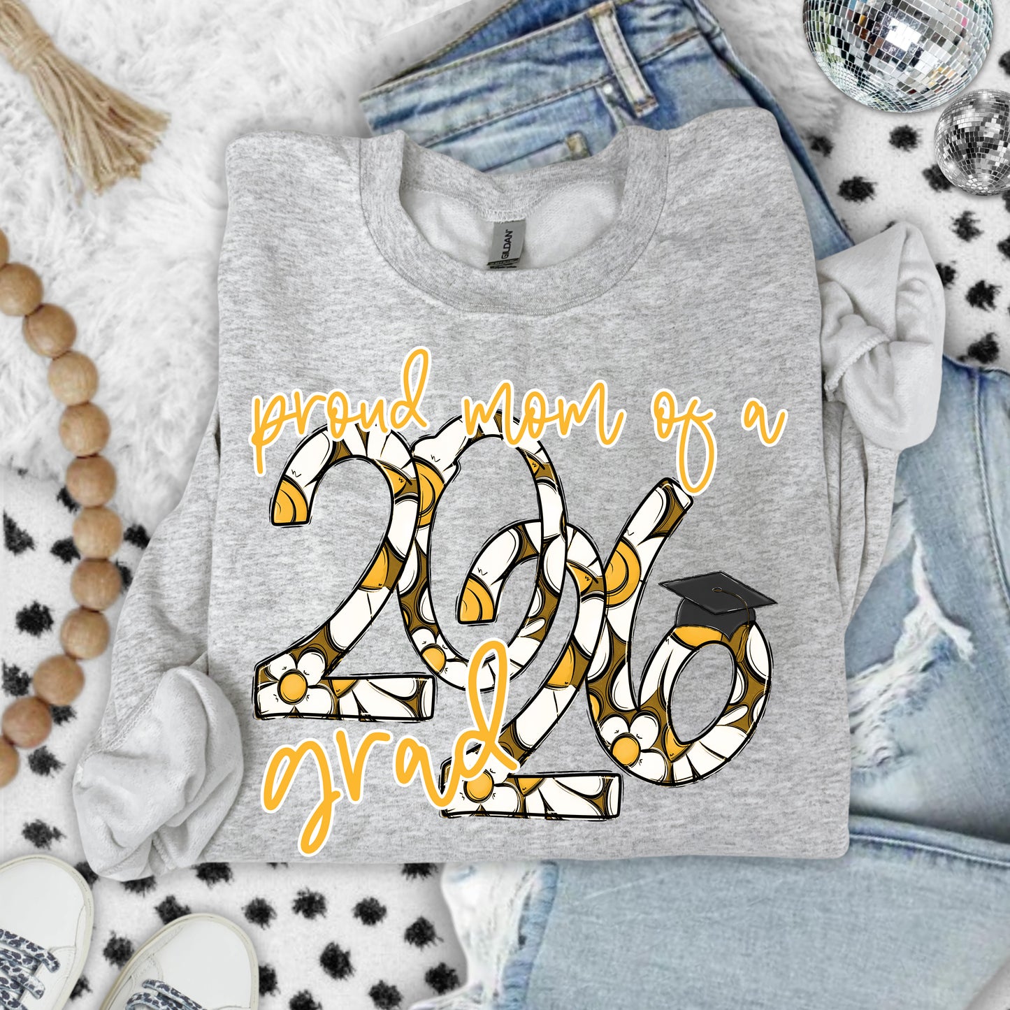 PROUD MOM OF A 2026 GRAD - PICK YOUR COLOR