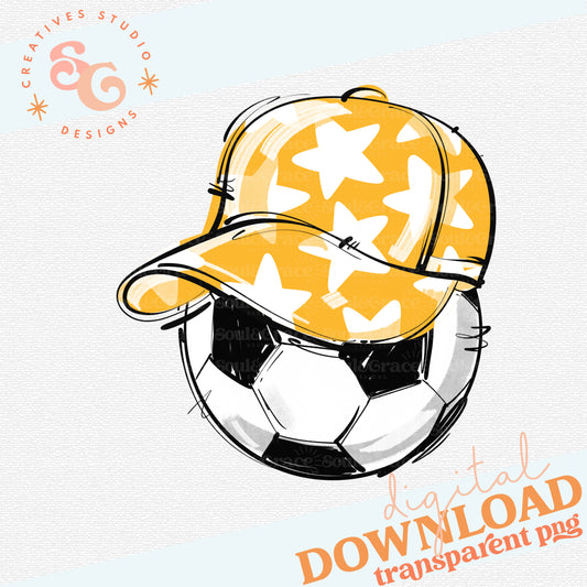 YELLOW PLAY BALL HAPPY FACE SOCCER