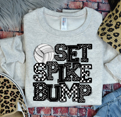 BLACK SET SPIKE BUMP