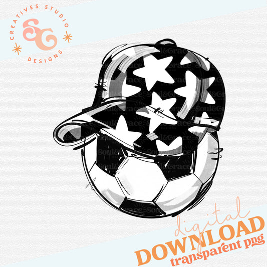BLACK PLAY BALL HAPPY FACE SOCCER