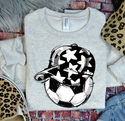 BLACK PLAY BALL HAPPY FACE SOCCER