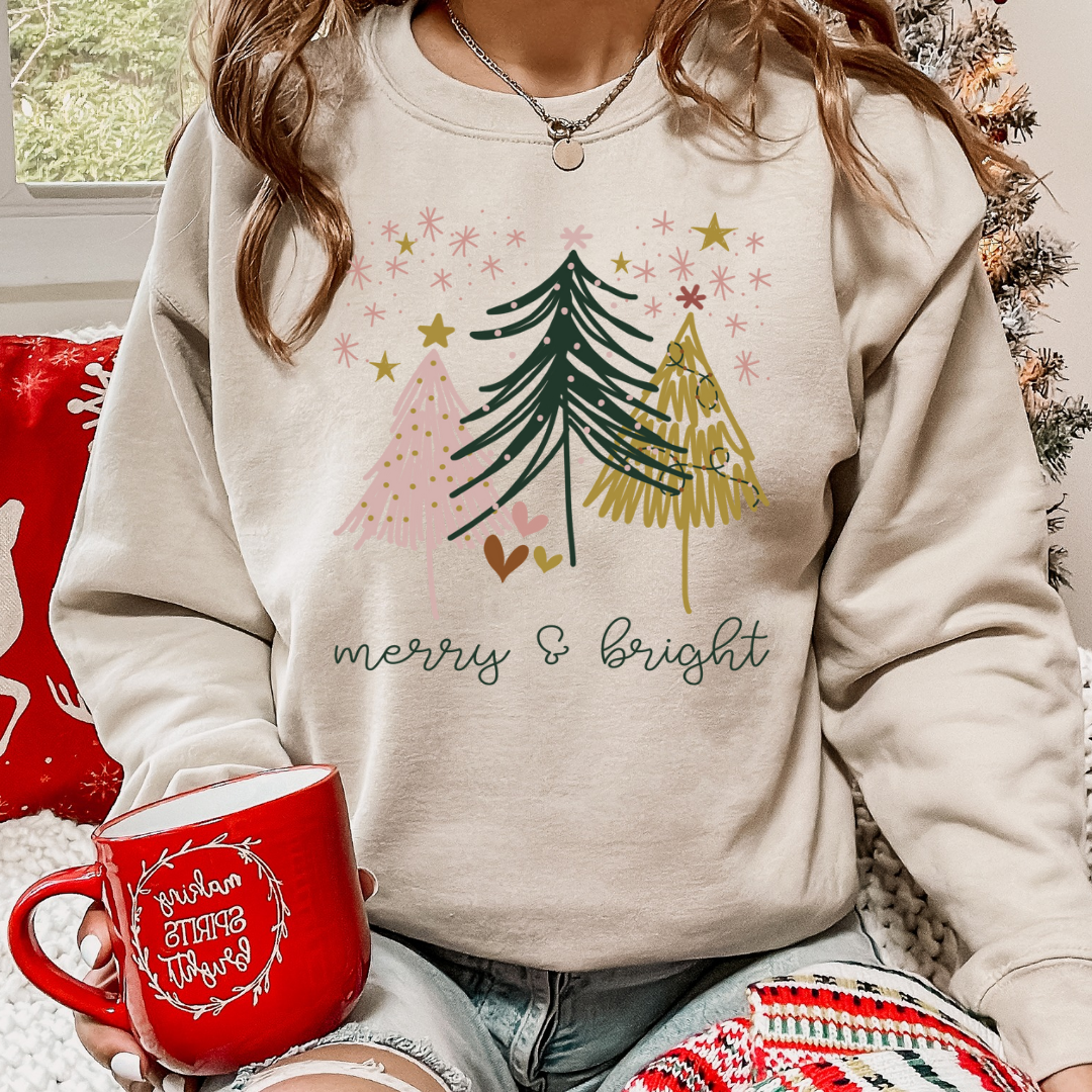 Merry and Bright Boho Trees