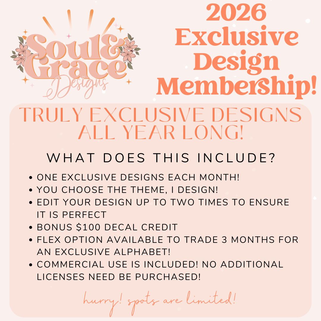 🌟 Exclusive Design Membership — 12 Months of Custom, Boutique-Only Designs