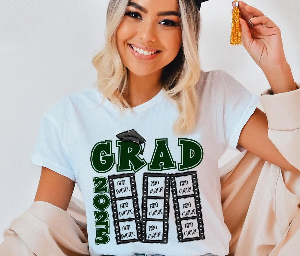 2026 GRAD FILM STRIP DARK GREEN