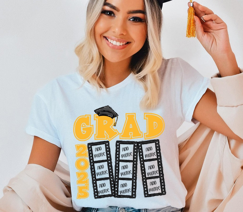 2026 GRAD FILM STRIP YELLOW