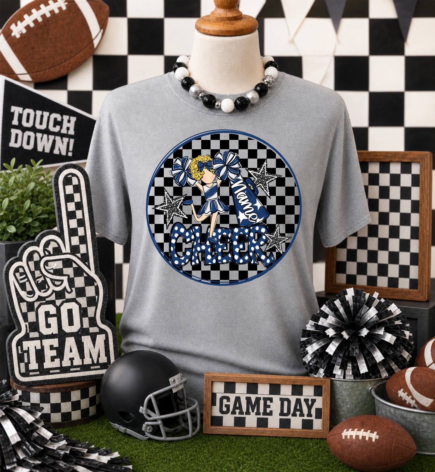 CHEERLEADER BAG TAGS - NAVY BUNDLE