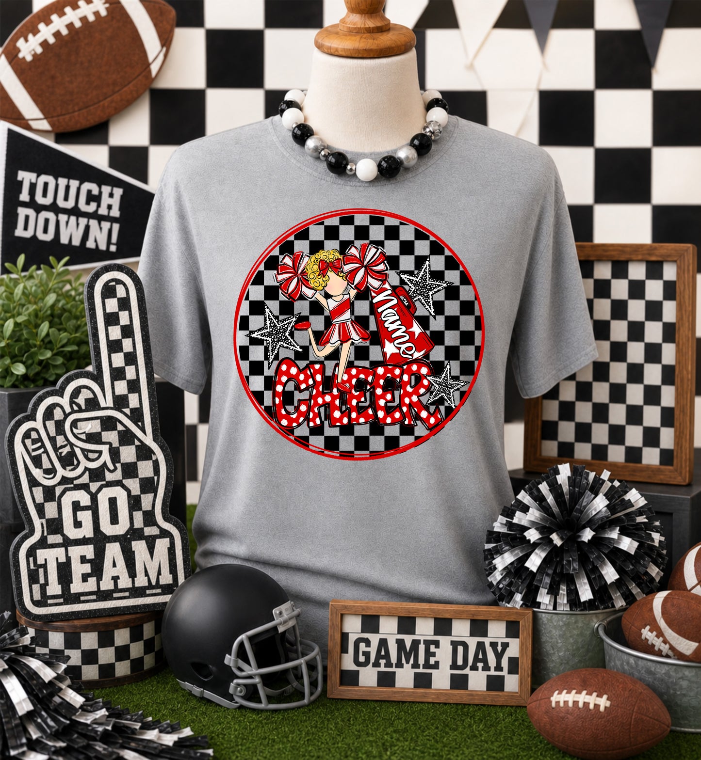 CHEERLEADER BAG TAGS - RED BUNDLE