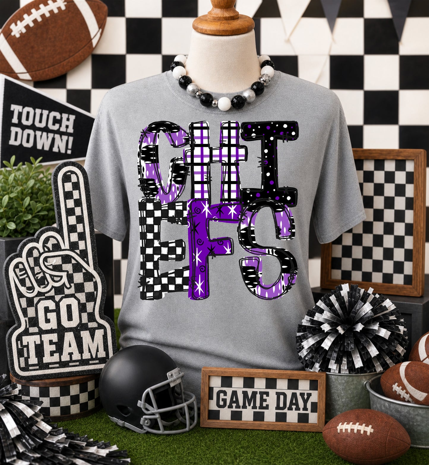 GAME DAY MASCOTS - PURPLE - CHOOSE YOUR MASCOT