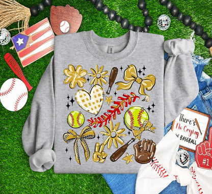 VEGAS PLAY BALL COLLAGE SOFTBALL