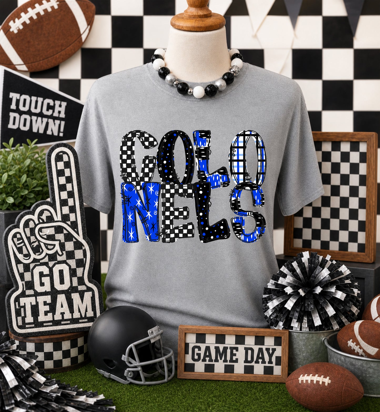 GAME DAY MASCOTS - BLUE - CHOOSE YOUR MASCOT
