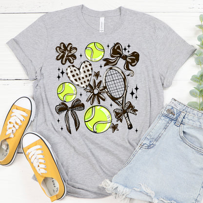 BROWN PLAY BALL TENNIS COLLAGE