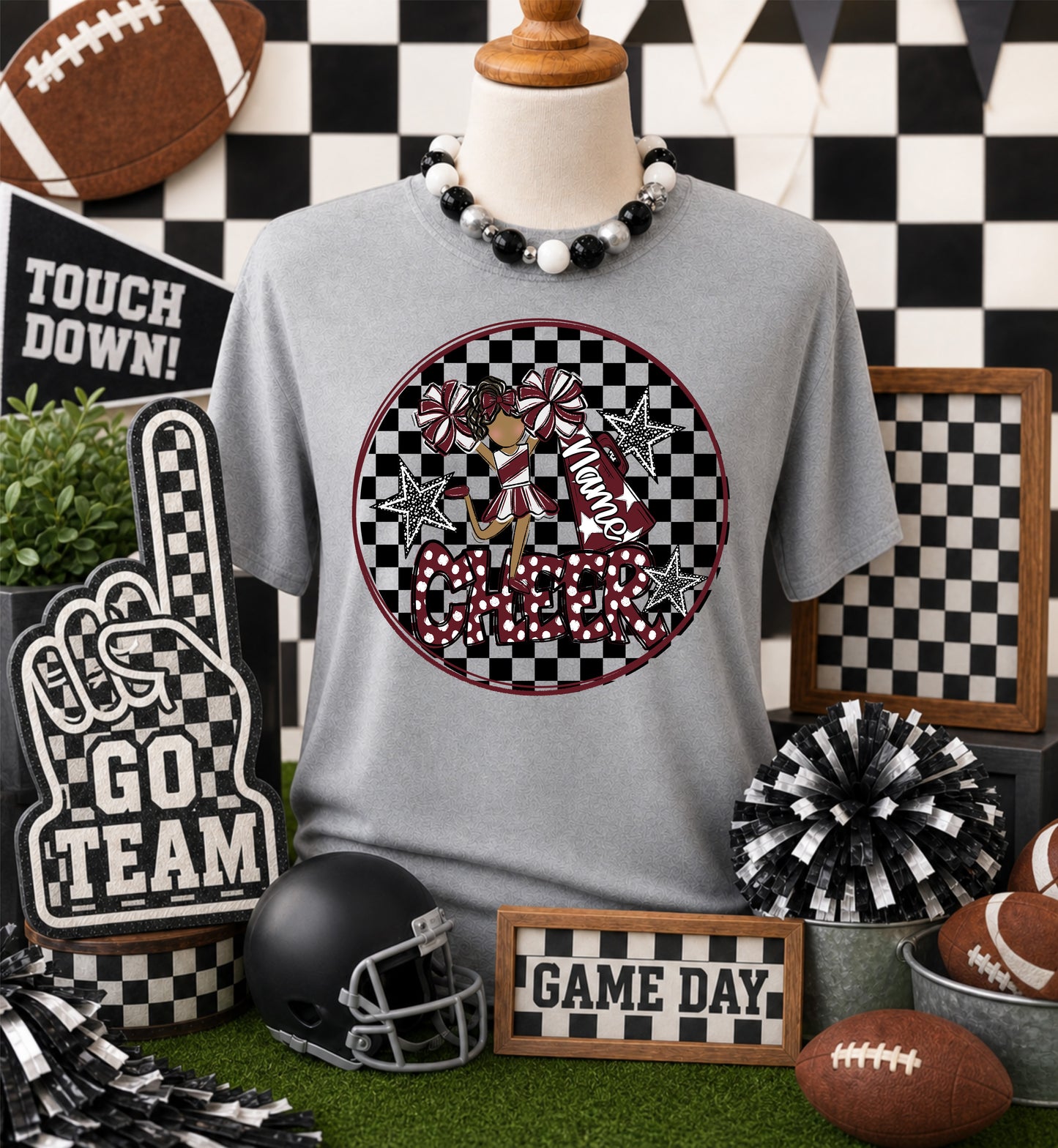 CHEERLEADER BAG TAGS - MAROON BUNDLE