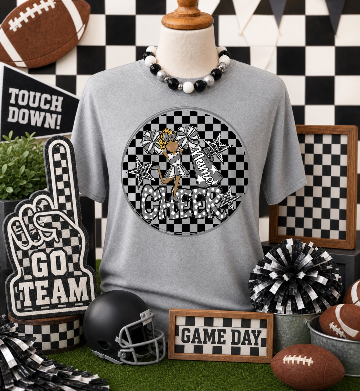 CHEERLEADER BAG TAGS - GRAY BUNDLE