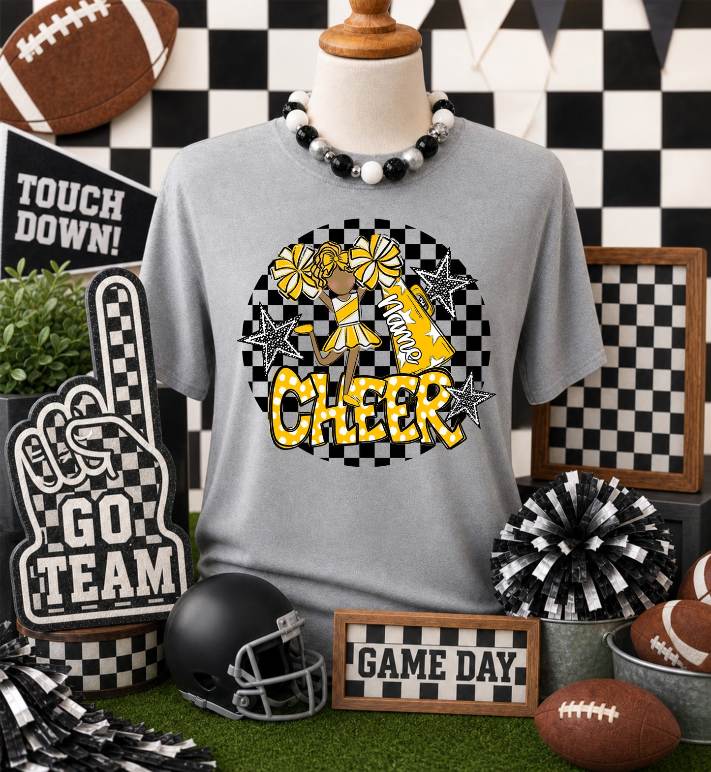 CHEERLEADER BAG TAGS - YELLOW BUNDLE