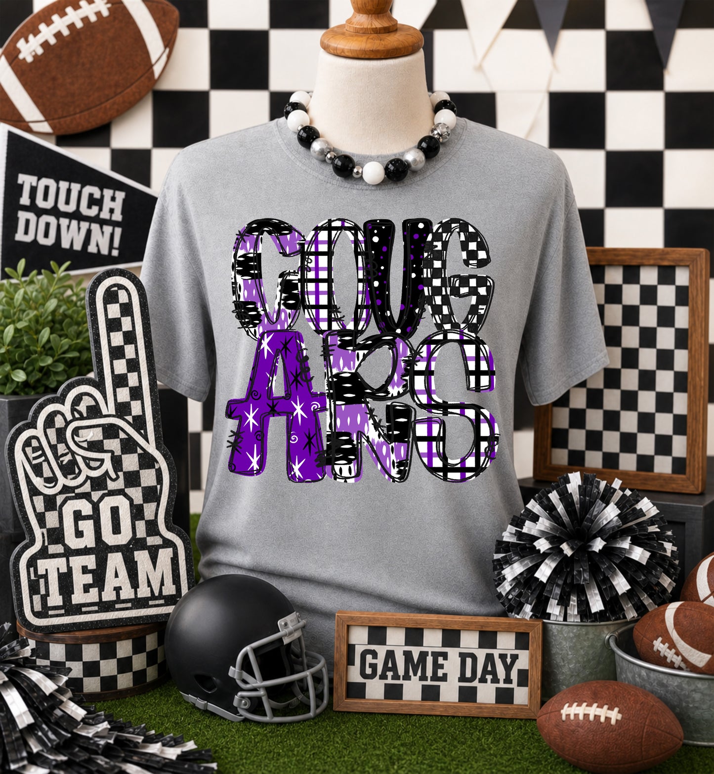 GAME DAY MASCOTS - PURPLE - CHOOSE YOUR MASCOT
