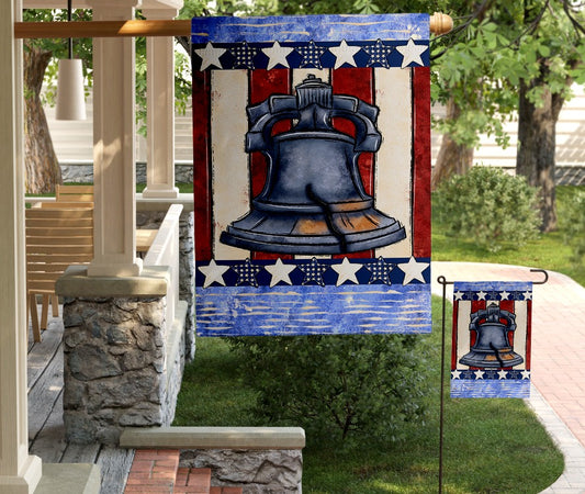 Liberty Bell Garden Flag