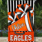Team Spirit Cheer Garden Flag Orange