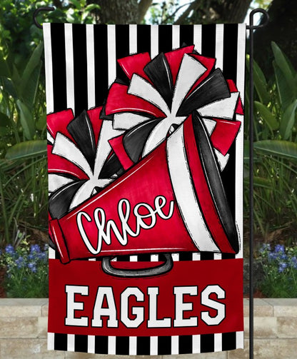 Team Spirit Cheer Garden Flag Red