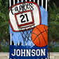 Team Spirit Basketball Garden Flag BLUE